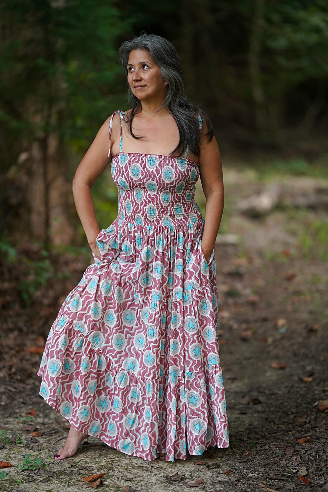 Princella Stringer in a quiet, reflective moment outdoors